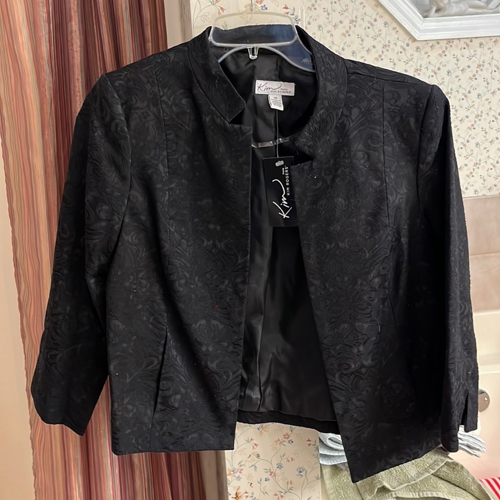 Kim Rogers petite black blazer. New with tags